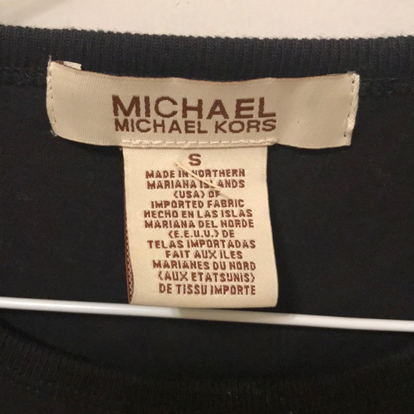 Michael Kors Black Top Size Small NWT - Picture 4 of 4